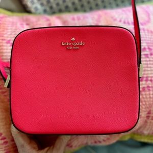 Kate Spade ‘Harper’ crossbody bag, hot pink, EUC